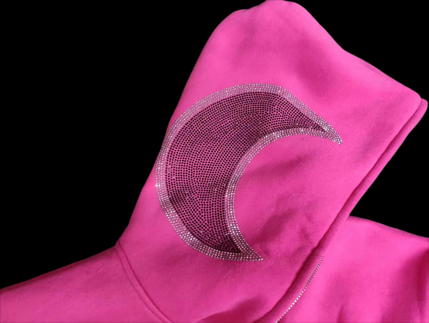 Hot-Pink Full-Zip Hoodie