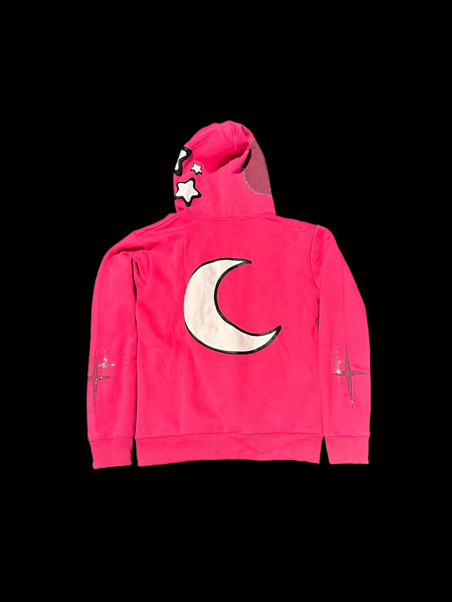 Hot-Pink Full-Zip Hoodie