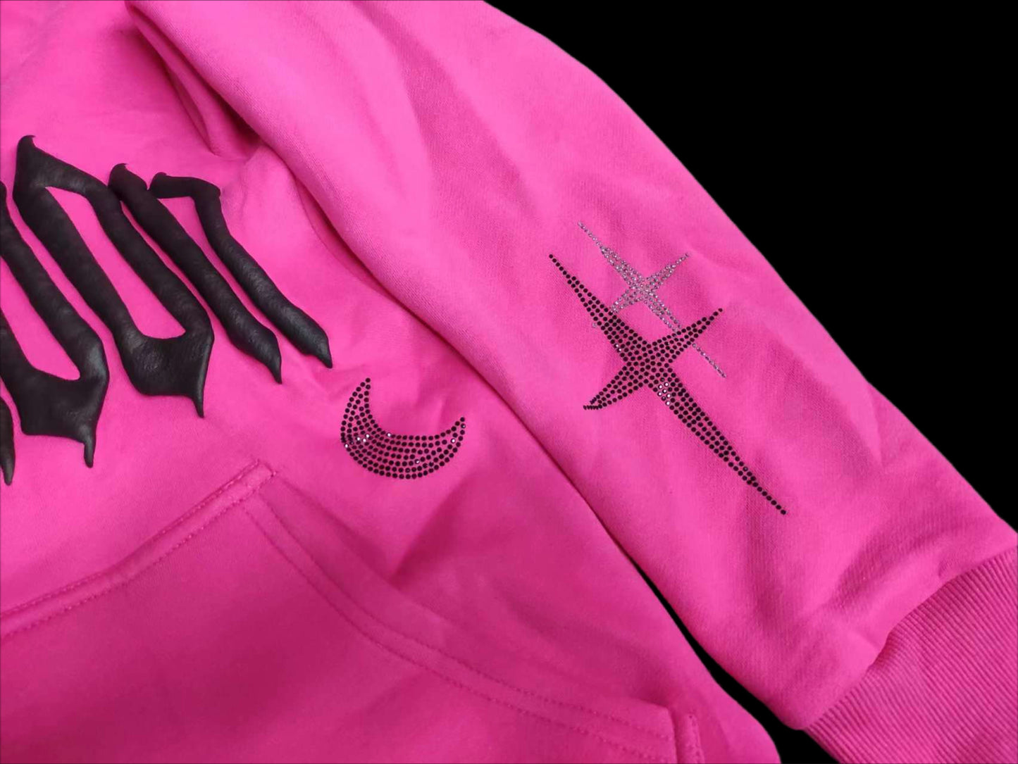 Hot-Pink Full-Zip Hoodie